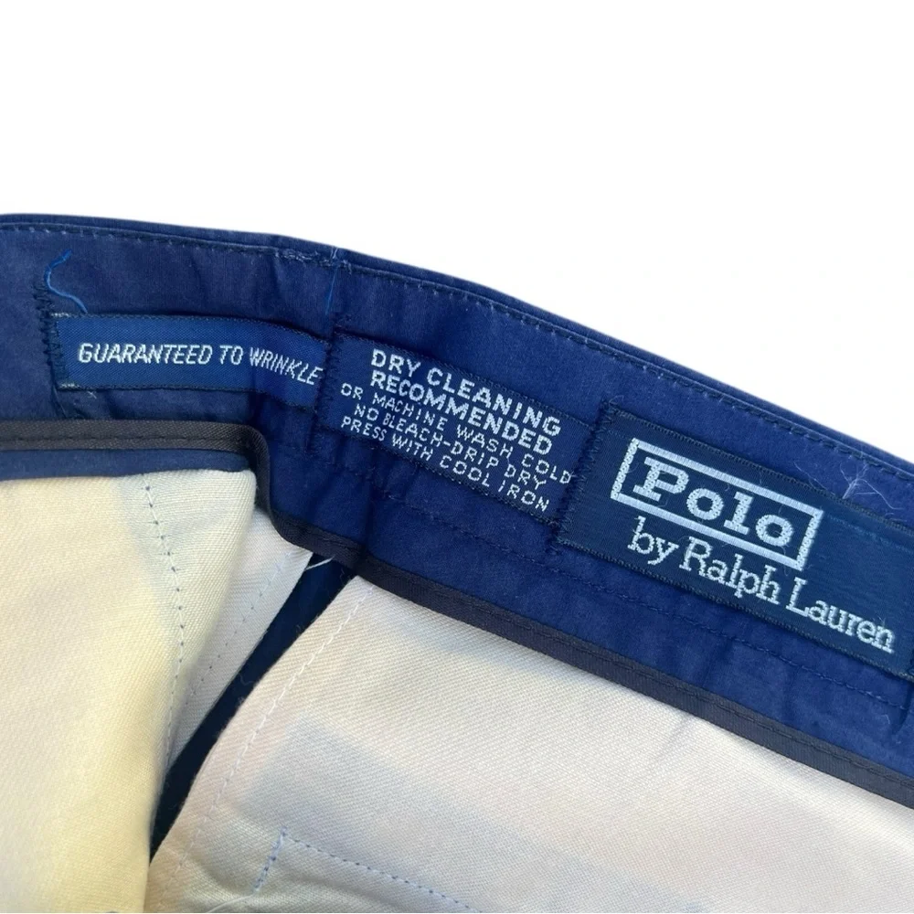 👖 Polo Ralph Lauren Vintage‎ Pleated Dress Pants – Blue – 32x32